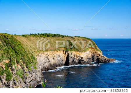 城島的絕壁和展望台的風景 城島的絕壁和展望台的風景 82858555