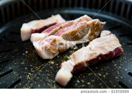 Grilled pork with salt, pork, Korean traditional food, Grilled pork with salt, pork, Korean traditional food, 82858989