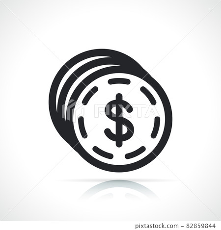 gambling chips or coins icon gambling chips or coins icon 82859844