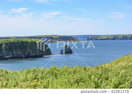 從北海道 Kiritappu 的 Azechi 海角看 從北海道 Kiritappu 的 Azechi 海角看 82861378