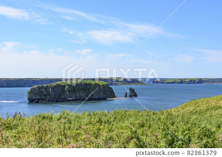 從北海道 Kiritappu 的 Azechi 海角看 從北海道 Kiritappu 的 Azechi 海角看 82861379