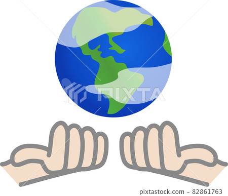 地球保護的生命支持圖像說明 82861763