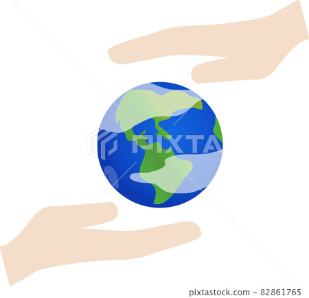Life support image illustration of earth protection 82861765