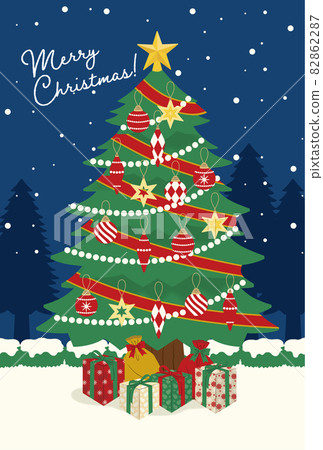 聖誕卡 tree_vertical 聖誕卡 tree_vertical 82862287