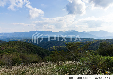 Beautiful landscape of Hiruzen Plateau in Okayama Prefecture, Japan Beautiful landscape of Hiruzen Plateau in Okayama Prefecture, Japan 82862565