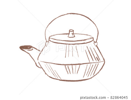 茶具九州的線描插圖 82864045