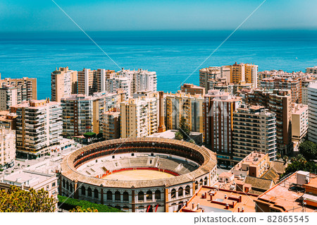 Malaga, Spain. Plaza de Toros de Ronda - bullring. La Malagueta is the bullring. 82865545