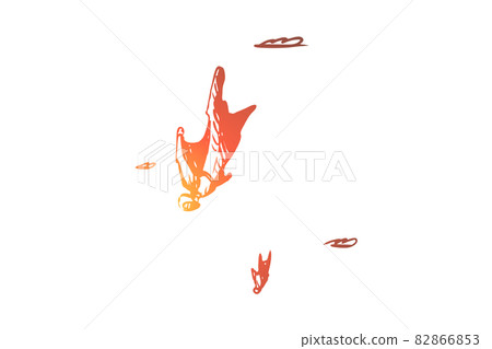 BASE jumping, extreme, wingsuit, fall, skydiving concept. Hand drawn isolated vector. BASE jumping, extreme, wingsuit, fall, skydiving concept. Hand drawn isolated vector. 82866853
