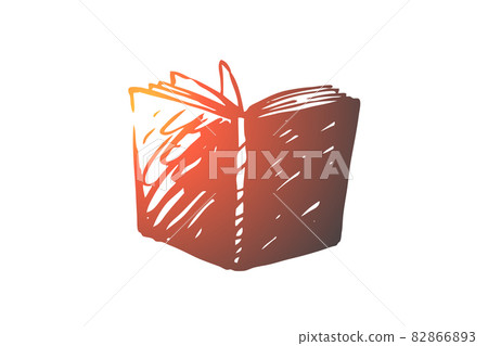 Book, open, library, education, page concept. Hand drawn isolated vector. Book, open, library, education, page concept. Hand drawn isolated vector. 82866893