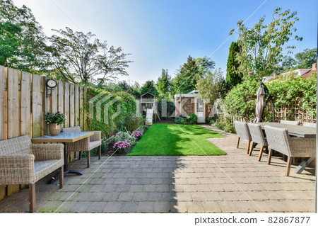 View of the beautiful veranda of the house 82867877