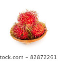 rambutan sweet delicious fruit isolated on white background 82872261