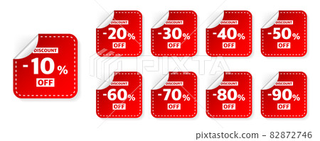 Sale off percent design template modern style for business finance and promotion. Discount label. Vector illustration. 82872746