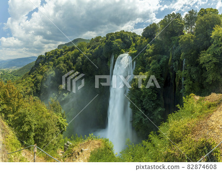 Marmore falls, Cascata delle Marmore, in Umbria region, Italy Marmore falls, Cascata delle Marmore, in Umbria region, Italy 82874608