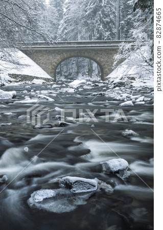 Divoka Orlice river in Zemska brana, Orlicke mountains, Eastern Bohemia, Czech Republic Divoka Orlice river in Zemska brana, Orlicke mountains, Eastern Bohemia, Czech Republic 82874665