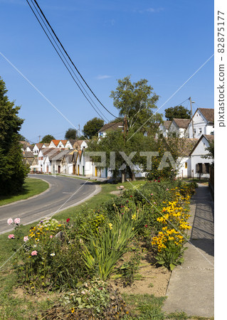 wine cellars in Villanykovesd, Villany, Hungary 82875177