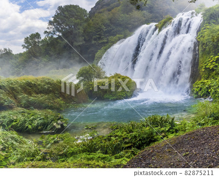 Marmore falls, Cascata delle Marmore, in Umbria region, Italy 82875211