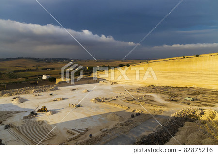 Tuff quarry near Matera, Basilicata, Italy Tuff quarry near Matera, Basilicata, Italy 82875216