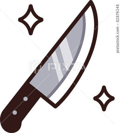 Cartoon kitchen knife drawing-插圖素材 [82876148] - PIXTA圖庫