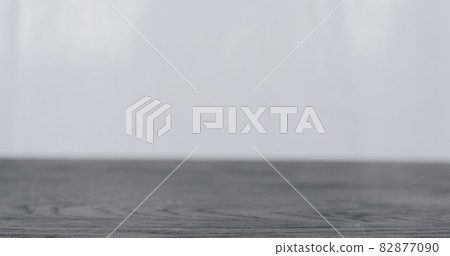 empty white oak table with copy space 82877090