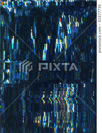 Glitch texture. Static noise. Digital distortion. Cryptocurrency mining. Dark blue orange colorful shimmering glitter defect abstract overlay. Glitch texture. Static noise. Digital distortion. Cryptocurrency mining. Dark blue orange colorful shimmering glitter defect abstract overlay. 82877736