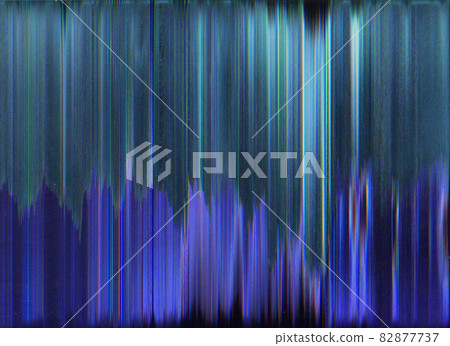 Glitch abstract background. Static noise. Distressed texture. Frequency error. Dark blue purple color gradient stripe pattern artifacts overlay. Glitch abstract background. Static noise. Distressed texture. Frequency error. Dark blue purple color gradient stripe pattern artifacts overlay. 82877737