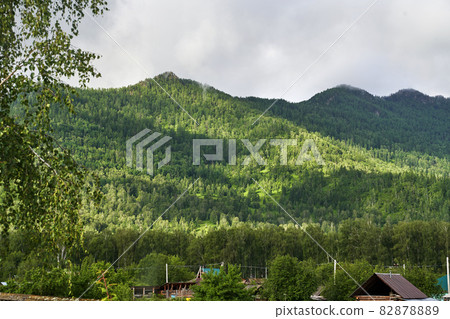 Vacation landscape. Russian Altai mountains. Multa region. Staycation concept Vacation landscape. Russian Altai mountains. Multa region. Staycation concept 82878889