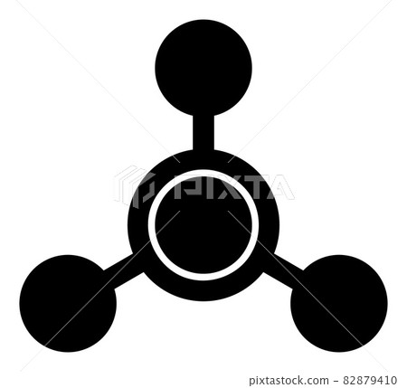 Methane Molecule - Vector Icon Illustration 82879410