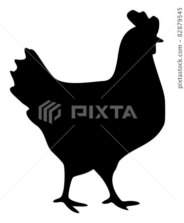 Walking Chicken - Vector Icon Illustration 82879545