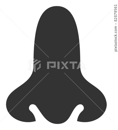 Nose Organ - Vector Icon Illustration 82879561