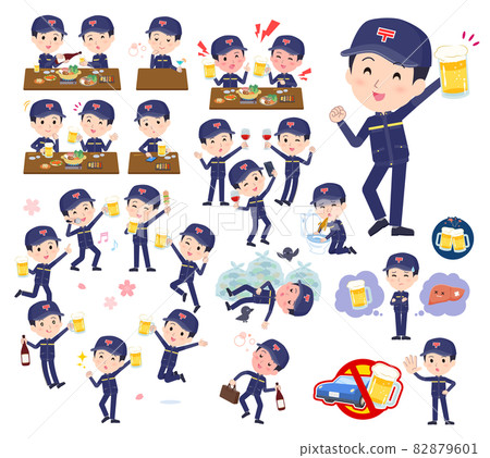 A set of male postman about liquor A set of male postman about liquor 82879601