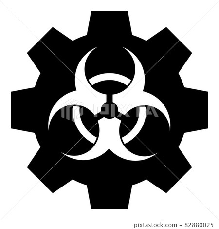Biohazard Industry - Vector Icon Illustration - Stock Illustration ...