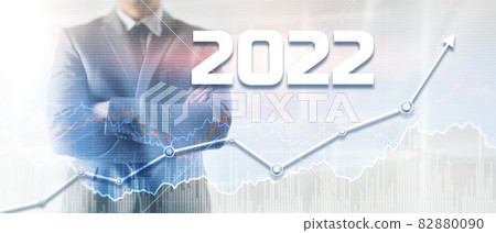 2022 Finance chart. Business concept growth success process 2022 Finance chart. Business concept growth success process 82880090