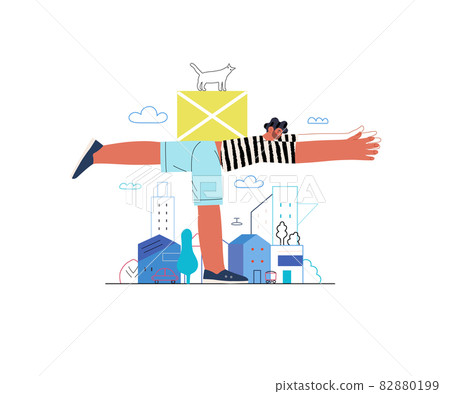 Startup illustration. Concept of building new business 82880199
