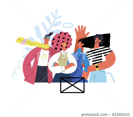 Startup illustration. Concept of building new business 82880201