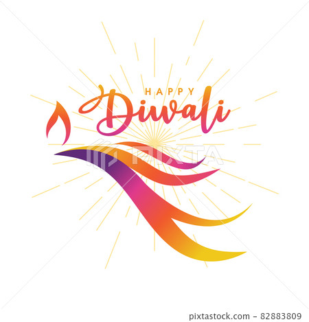 Happy Diwali Vector icon design illustration 82883809