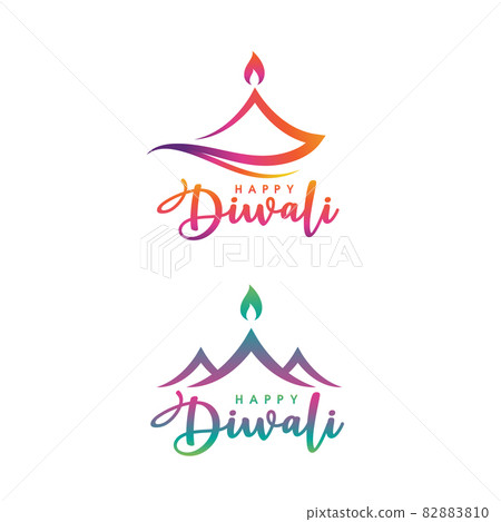 Happy Diwali Vector icon design illustration 82883810