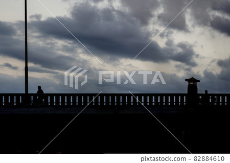 黃昏的加茂大橋 黃昏的加茂大橋 82884610