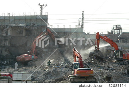 Bulldozer at construction site Bulldozer at construction site 82885134
