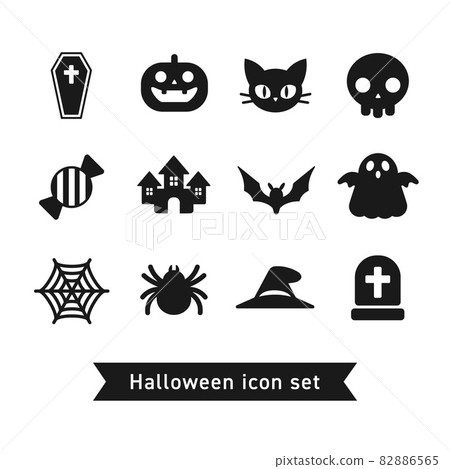 Halloween icon set 82886565