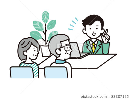 A man who guides seniors A man who guides seniors 82887125