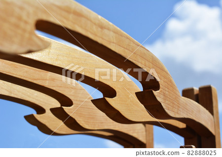 Old tsuitate. Kumiko. Japan. wood. Woodworking. Warmth. light. Blindfold. space. Japanese material. Japanese style Old tsuitate. Kumiko. Japan. wood. Woodworking. Warmth. light. Blindfold. space. Japanese material. Japanese style 82888025