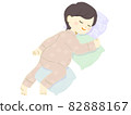 孕婦躺著睡在西姆斯的位置 82888167