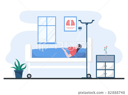 hospital room background cartoon