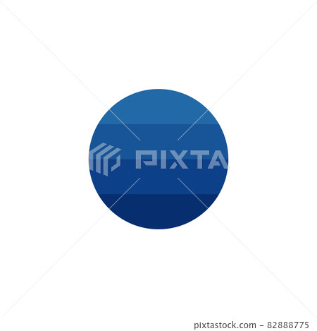 Blue circle abstract logo icon vector template.... - Stock Illustration ...