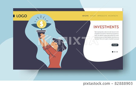 Investment and financial activity, saving money 82888903