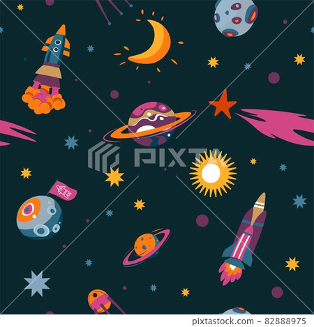 Galaxy and outer space, exploration and discovery Galaxy and outer space, exploration and discovery 82888975