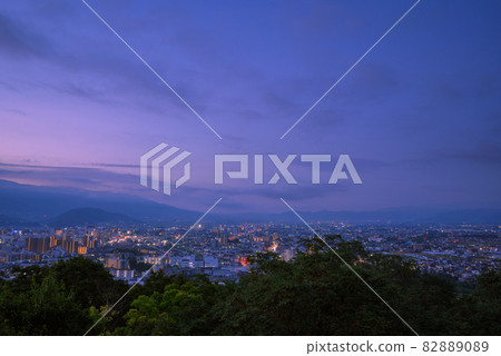 松本市夜景[從城山公園展望台拍攝] 82889089