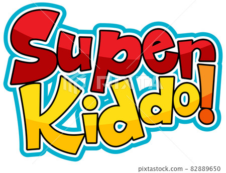 Super Kiddo logo text design Super Kiddo logo text design 82889650