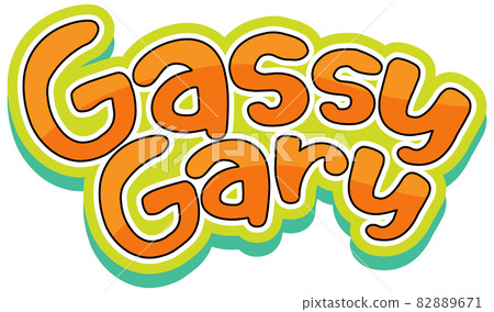 Gassy Gary logo text design 82889671