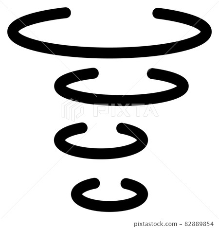Simple expression tornado vector illustration 82889854